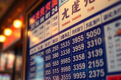 Rekap Keluaran Taiwan Minggu Ini untuk Bahan Prediksi